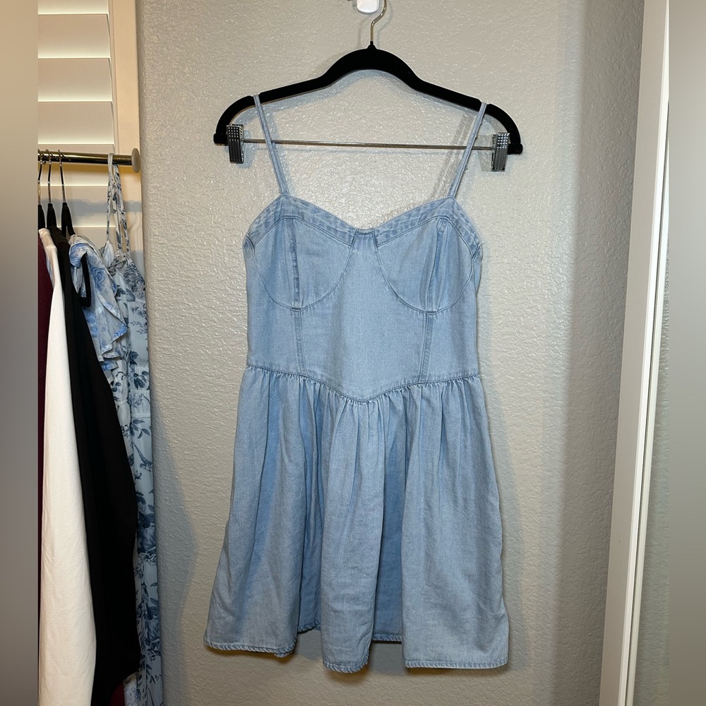 AEO Denim Corset Sundress